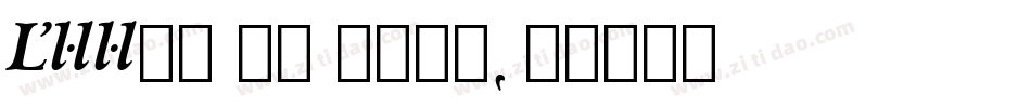 Arrus BT Bold字体转换